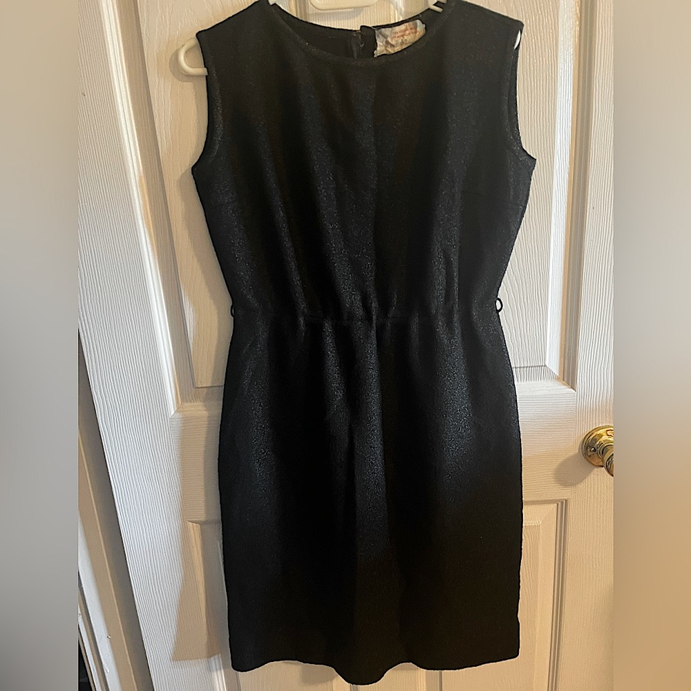 Vintage 1960s Kimberly Knitwear Little Black Dress w/ Shrug